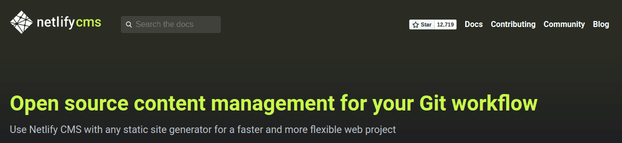 Netlify CMS & Next.js Series - Intro
